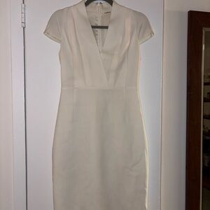 Elie Tahari Cream Mini Dress